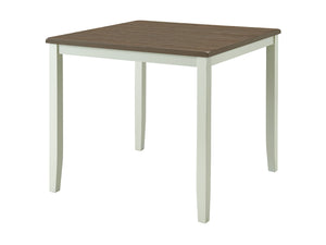 Vilo Home Carmel White Farmhouse 5 Piece Counter Height Dining Set VH585 VH585