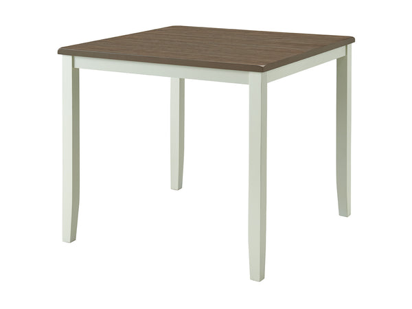 Vilo Home Carmel White Farmhouse 5 Piece Counter Height Dining Set VH585 VH585