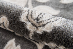 Momeni Carroll Gardens CG-01 Machine Made Transitional Floral Indoor Area Rug Charcoal 9'3" x 12'6" CAROLCG-01CHR93C6