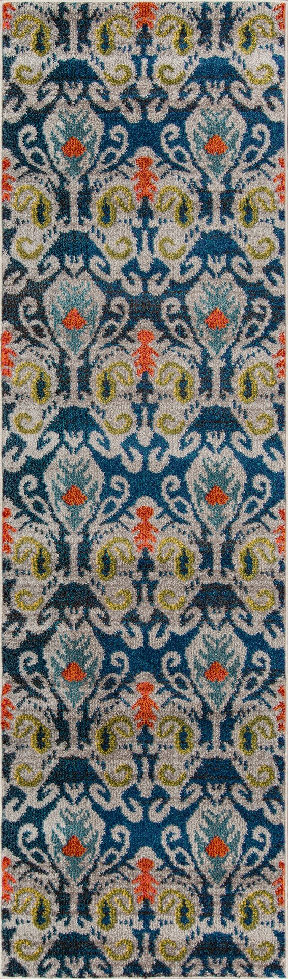 Momeni Casa CAS-2 Machine Made Transitional Ikat Indoor Area Rug Navy 9'3" x 12'6" CASABCAS-2NVY93C6