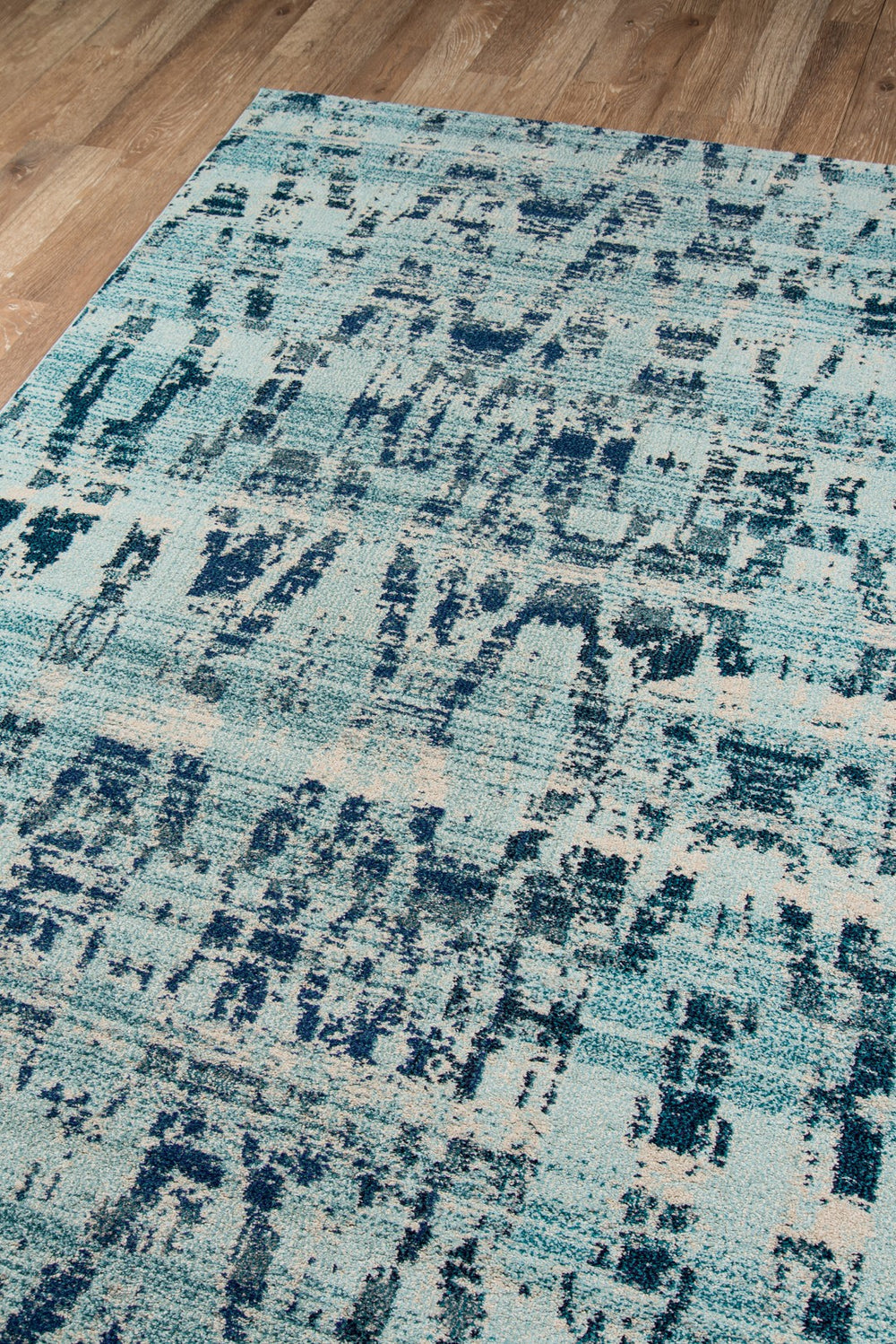 Momeni Casa CAS-4 Machine Made Transitional Abstract Indoor Area Rug Ocean Blue 9'3" x 12'6" CASABCAS-4OCB93C6