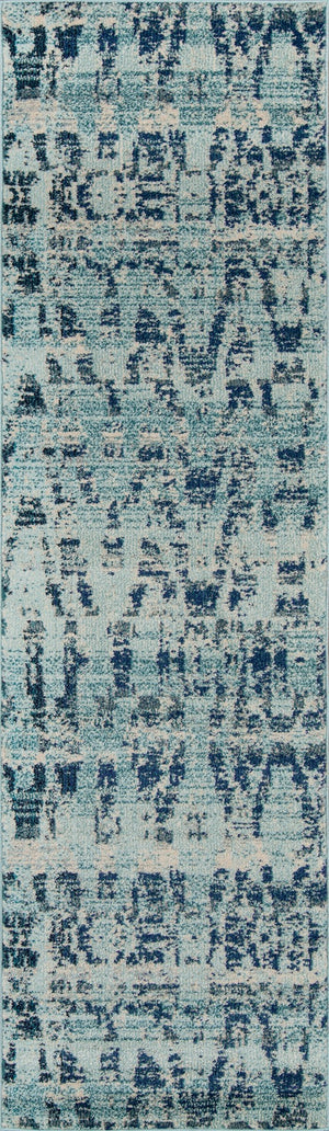 Momeni Casa CAS-4 Machine Made Transitional Abstract Indoor Area Rug Ocean Blue 9'3" x 12'6" CASABCAS-4OCB93C6