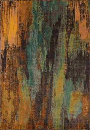 Momeni Casa CAS-6 Machine Made Transitional Abstract Indoor Area Rug Multi 9'3" x 12'6" CASABCAS-6MTI93C6