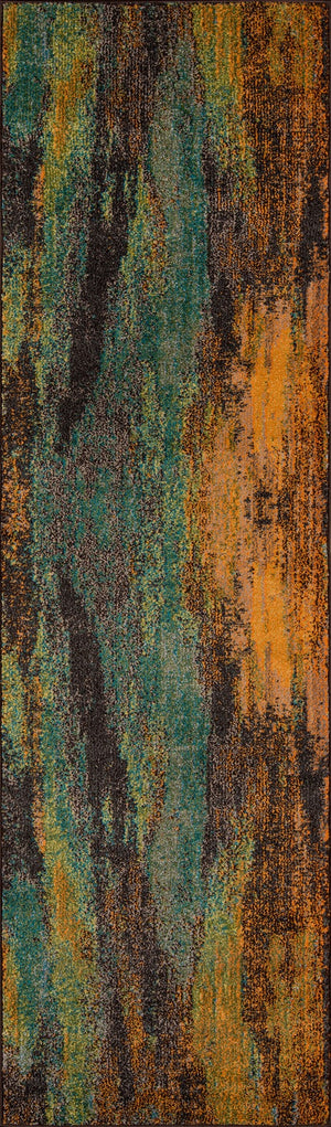 Momeni Casa CAS-6 Machine Made Transitional Abstract Indoor Area Rug Multi 9'3" x 12'6" CASABCAS-6MTI93C6