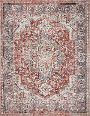Loloi Cassandra CSN-01 100% Polypropylene Pile Power Loomed Traditional Rug CASNCSN-01RUMLB6F0