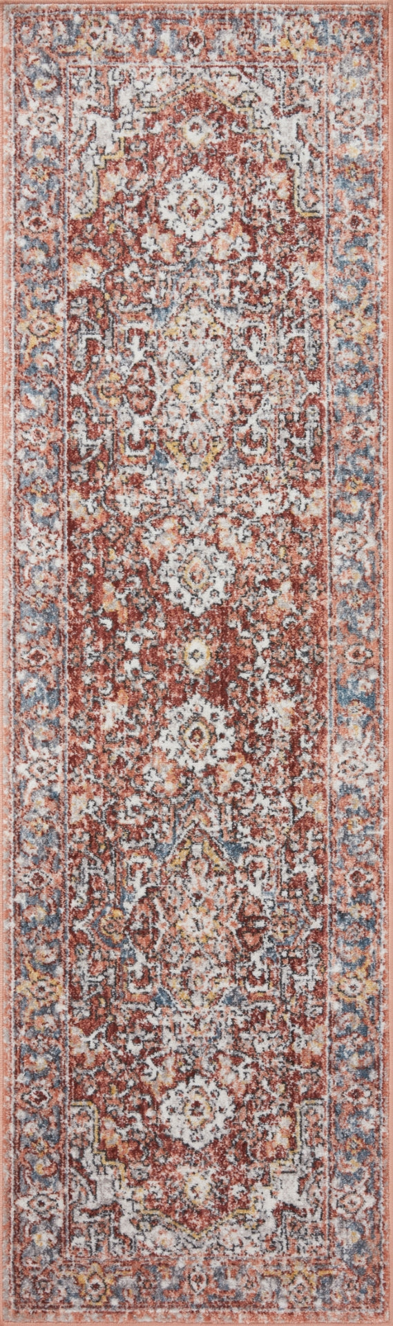 Loloi Cassandra CSN-01 100% Polypropylene Pile Power Loomed Traditional Rug CASNCSN-01RUMLB6F0