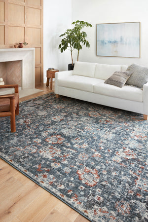 Loloi Cassandra CSN-04 100% Polypropylene Pile Power Loomed Traditional Rug CASNCSN-04BBRUB6F0