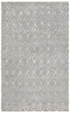 Chandra Rugs Catalina 80% Wool + 20% Cotton Hand Knotted Contemporary Rug Silver 7'9 x 10'6