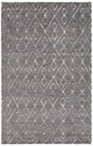 Chandra Rugs Catalina 80% Wool + 20% Cotton Hand Knotted Contemporary Rug Grey 7'9 x 10'6