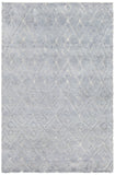 Chandra Rugs Catalina 80% Wool + 20% Cotton Hand Knotted Contemporary Rug Blue 7'9 x 10'6