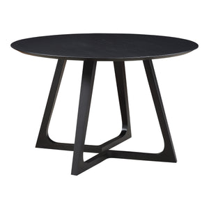 Moe's Home Godenza Dining Table Round Black Ash