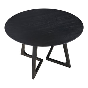 Moe's Home Godenza Dining Table Round Black Ash