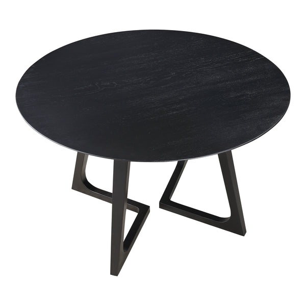 Moe's Home Godenza Dining Table Round Black Ash