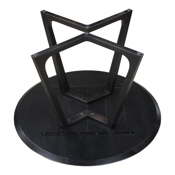 Moe's Home Godenza Dining Table Round Black Ash