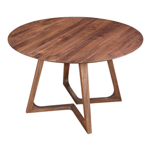Moe's Home Godenza Dining Table Round Walnut