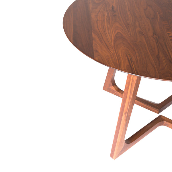 Moe's Home Godenza Dining Table Round Walnut