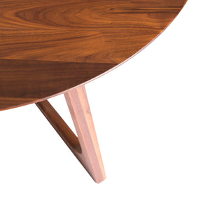 Moe's Home Godenza Dining Table Round Walnut