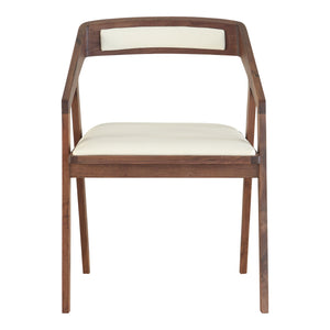 Moe's Home Padma Arm Chair White Pvc