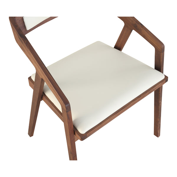 Moe's Home Padma Arm Chair White Pvc