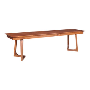 Moe's Home Godenza Bench Walnut