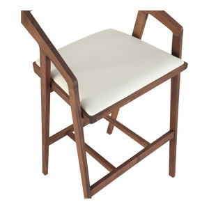 Moe's Home Padma Barstool White Pvc