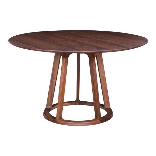 Moe's Home Aldo Round Dining Table Walnut