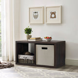 Galli 2 Cubby Storage Cabinet Espresso 