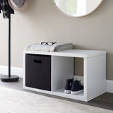 Galli 2 Cubby Storage Cabinet White