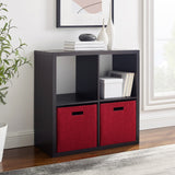 Galli 4 Cubby Storage Cabinet Espresso 