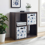 Galli 4 Cubby Storage Cabinet Espresso 