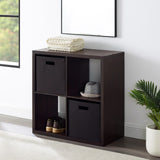 Galli 4 Cubby Storage Cabinet Espresso 