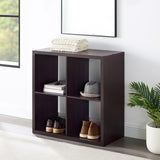 Galli 4 Cubby Storage Cabinet Espresso 