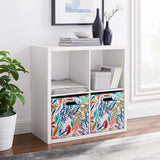 Galli 4 Cubby Storage Cabinet White