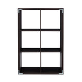 Galli 6 Cubby Storage Cabinet Espresso 