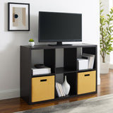 Galli 6 Cubby Storage Cabinet Espresso 