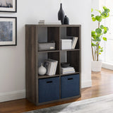 Galli 6 Cubby Storage Cabinet Grey