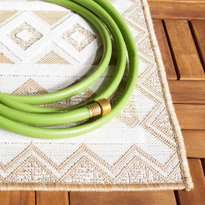 Safavieh Cabana 418 Power Loomed Indoor / Outdoor Rug Natural / Ivory 9' x 12'