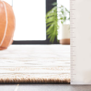 Safavieh Cabana 418 Power Loomed Indoor / Outdoor Rug Natural / Ivory 9' x 12'