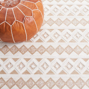 Safavieh Cabana 418 Power Loomed Indoor / Outdoor Rug Natural / Ivory 9' x 12'