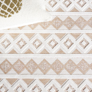 Safavieh Cabana 418 Power Loomed Indoor / Outdoor Rug Natural / Ivory 9' x 12'