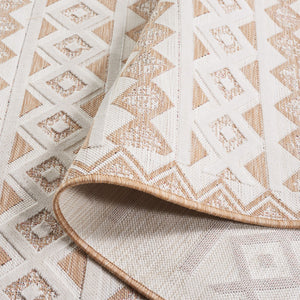 Safavieh Cabana 418 Power Loomed Indoor / Outdoor Rug Natural / Ivory 9' x 12'