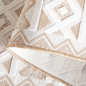 Safavieh Cabana 418 Power Loomed Indoor / Outdoor Rug Natural / Ivory 9' x 12'