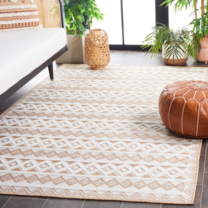 Safavieh Cabana 418 Power Loomed Indoor / Outdoor Rug Natural / Ivory 9' x 12'