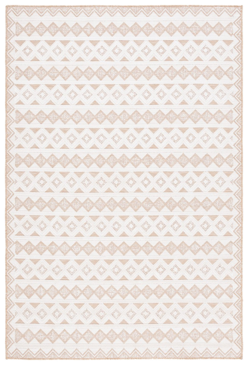Safavieh Cabana 418 Power Loomed Indoor / Outdoor Rug Natural / Ivory 9' x 12'