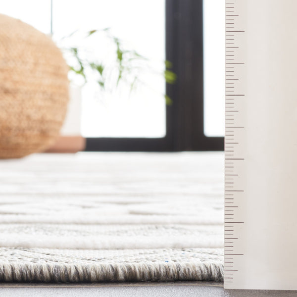 Safavieh Cabana 418 Power Loomed Indoor / Outdoor Rug Grey / Ivory 9' x 12'