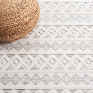 Safavieh Cabana 418 Power Loomed Indoor / Outdoor Rug Grey / Ivory 9' x 12'