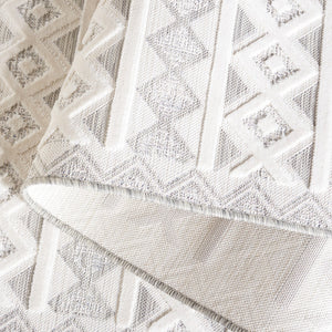 Safavieh Cabana 418 Power Loomed Indoor / Outdoor Rug Grey / Ivory 9' x 12'