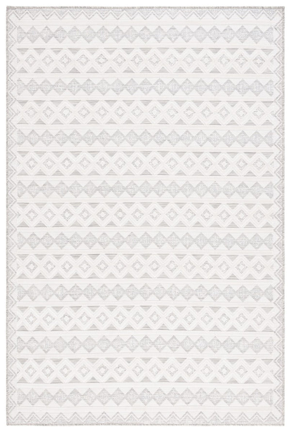 Safavieh Cabana 418 Power Loomed Indoor / Outdoor Rug Grey / Ivory 9' x 12'
