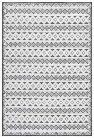 Safavieh Cabana 418 Power Loomed Indoor / Outdoor Rug Black / Grey Ivory 9' x 12'