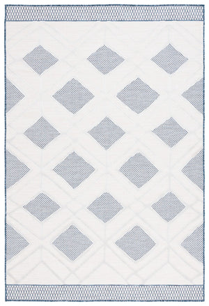 Safavieh Cabana 420 Power Loomed Indoor / Outdoor Rug Ivory / Navy 9' x 12'